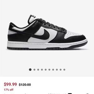 Nike Men's Dunk Low Retro Black and White